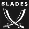 Ladies Blades Sword Tee B/W