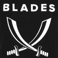 Ladies Blades Sword Tee B/W