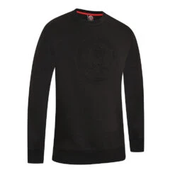Embossed Crest Sweat Black -Elite Kit Co Store 3330