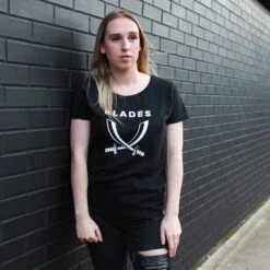 Ladies Blades Sword Tee B/W -Elite Kit Co Store 3376