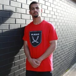 Blades Tee Red -Elite Kit Co Store 3379