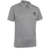 Mens Gym Polo Grey
