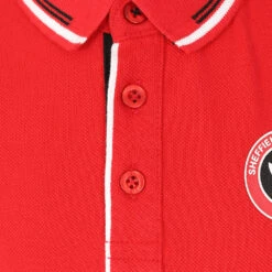 JR Rubber Full Crest LS Polo Red -Elite Kit Co Store 4202