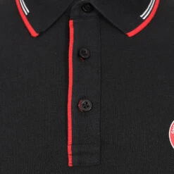 Rubber Full Crest Polo Black -Elite Kit Co Store 4227