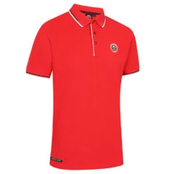 Rubber Full Crest Polo Red -Elite Kit Co Store 4441