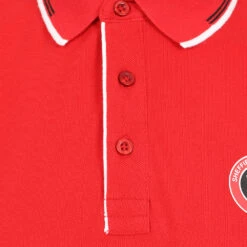Rubber Full Crest Polo Red -Elite Kit Co Store 4444