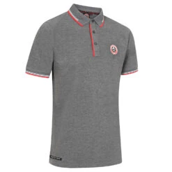 Rubber Full Crest Polo Grey -Elite Kit Co Store 4447