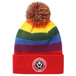 Rainbow Bobble Hat