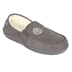 Mens Moccasin Slippers Grey -Elite Kit Co Store 5728